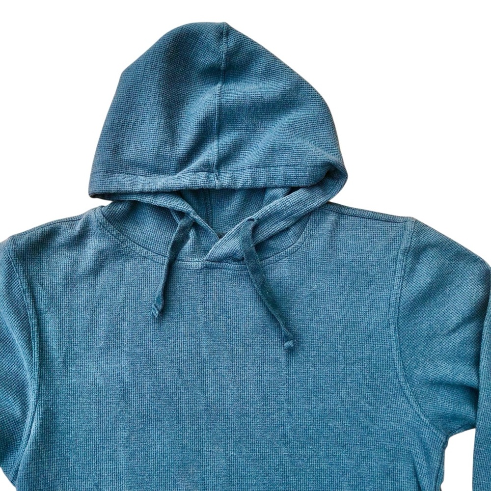 SURF & SWIM | Waffle Pullover Hoodie M Teal